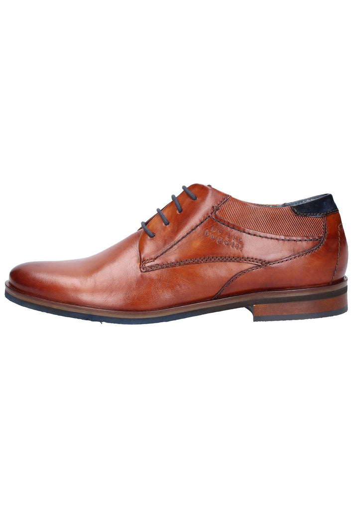 Bugatti Businessschuhe Glattleder Cognac - surf4shoes