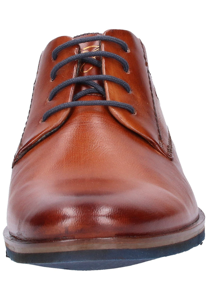 Bugatti Businessschuhe Glattleder Cognac - surf4shoes