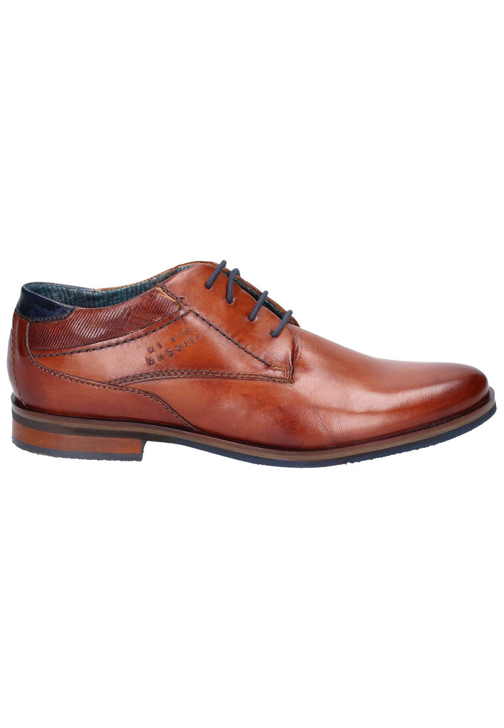 Bugatti Businessschuhe Glattleder Cognac - surf4shoes
