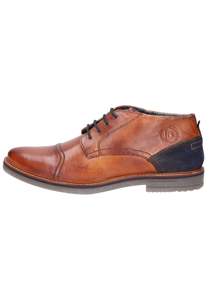 Bugatti Businessschuhe Glattleder Cognac - surf4shoes