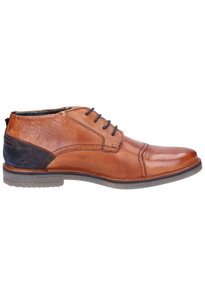 Bugatti Businessschuhe Glattleder Cognac - surf4shoes