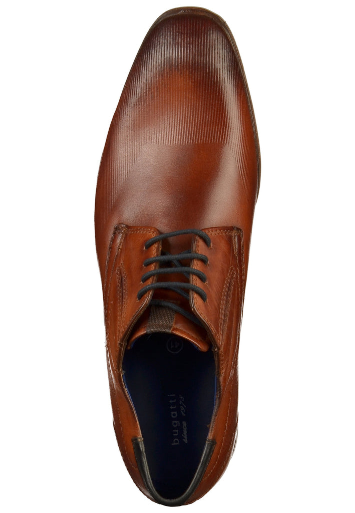 Bugatti Businessschuhe Leder Cognac - surf4shoes