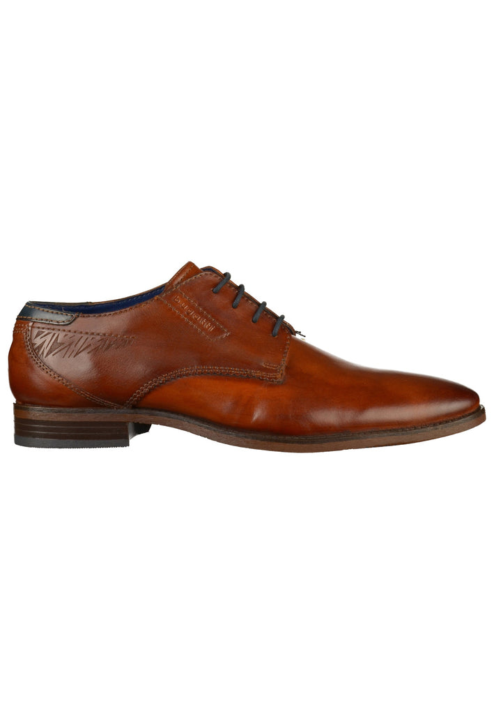 Bugatti Businessschuhe Glattleder Cognac - surf4shoes