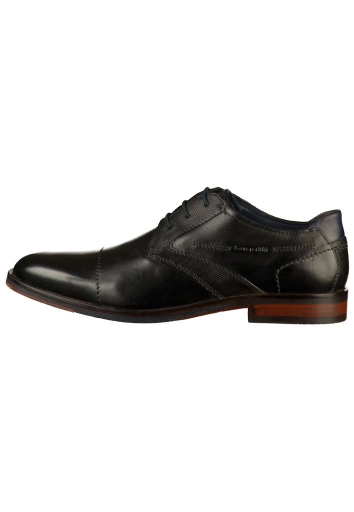 Bugatti Businessschuhe Leder Schwarz - surf4shoes