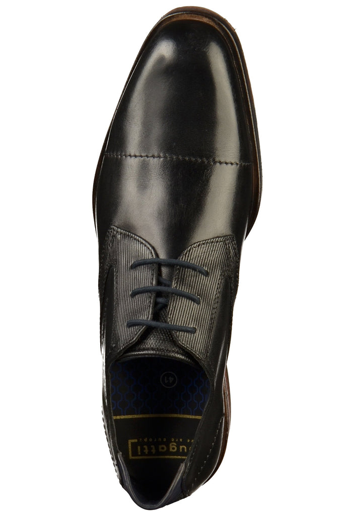 Bugatti Businessschuhe Leder Schwarz - surf4shoes