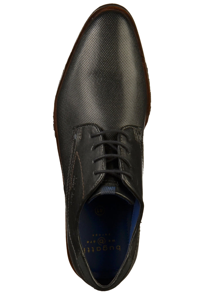 BUGATTI Businessschuhe Leder Schwarz - surf4shoes