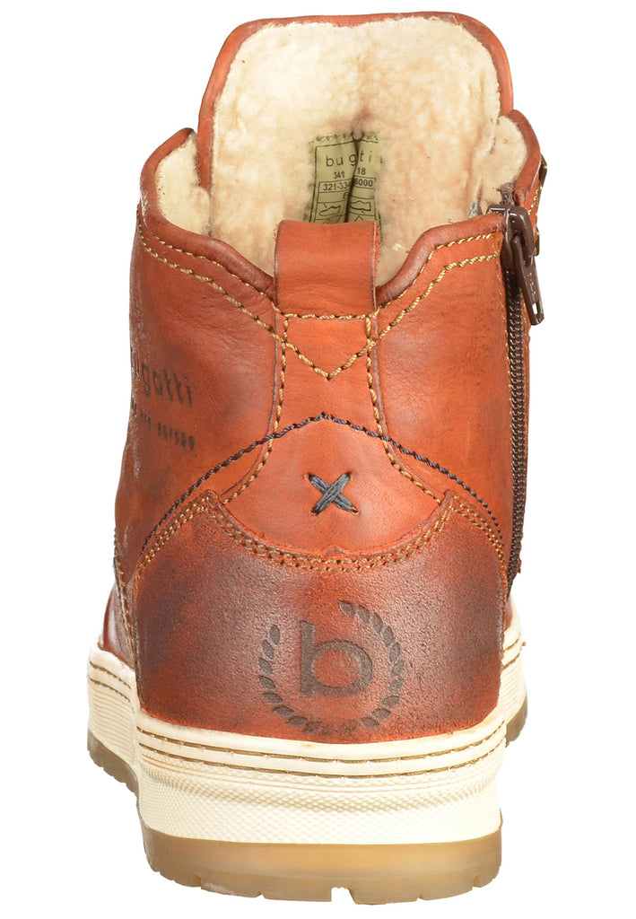 Bugatti Stiefelette Leder Braun - surf4shoes