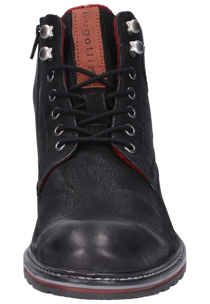 Bugatti Stiefelette Leder Schwarz - surf4shoes
