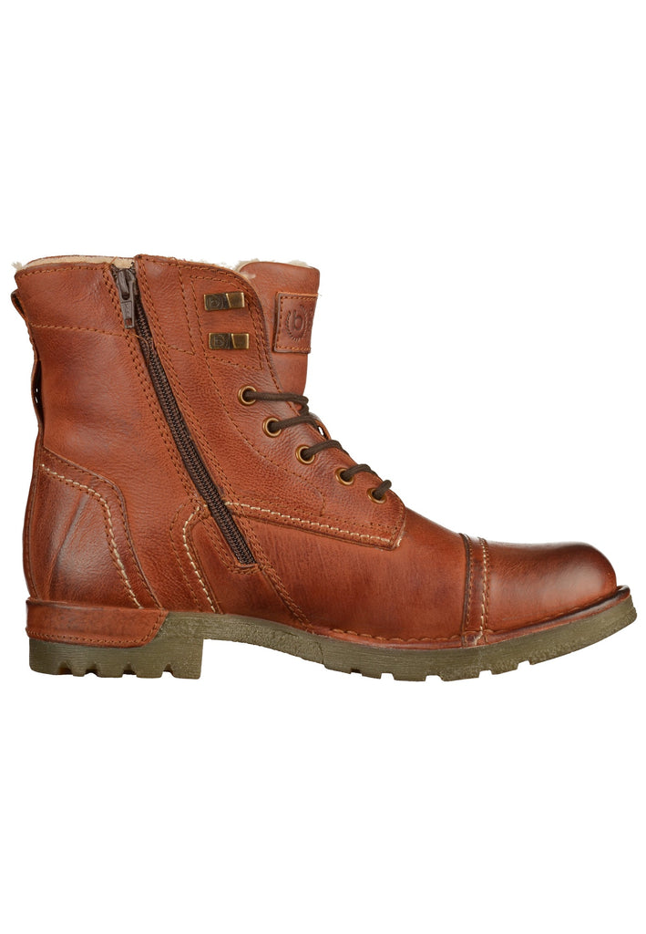 Bugatti Stiefelette Leder Cognac - surf4shoes