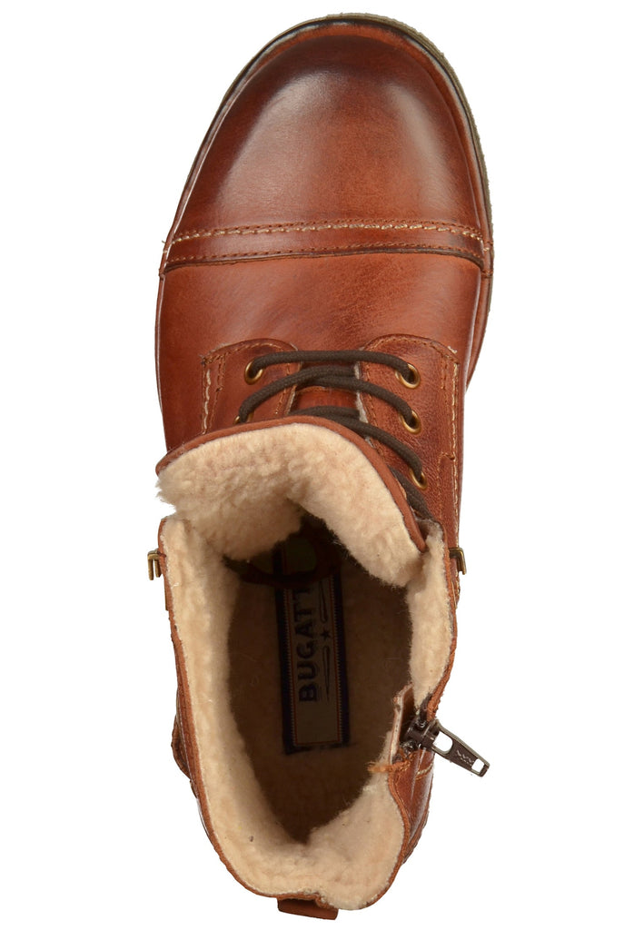Bugatti Stiefelette Leder Cognac - surf4shoes