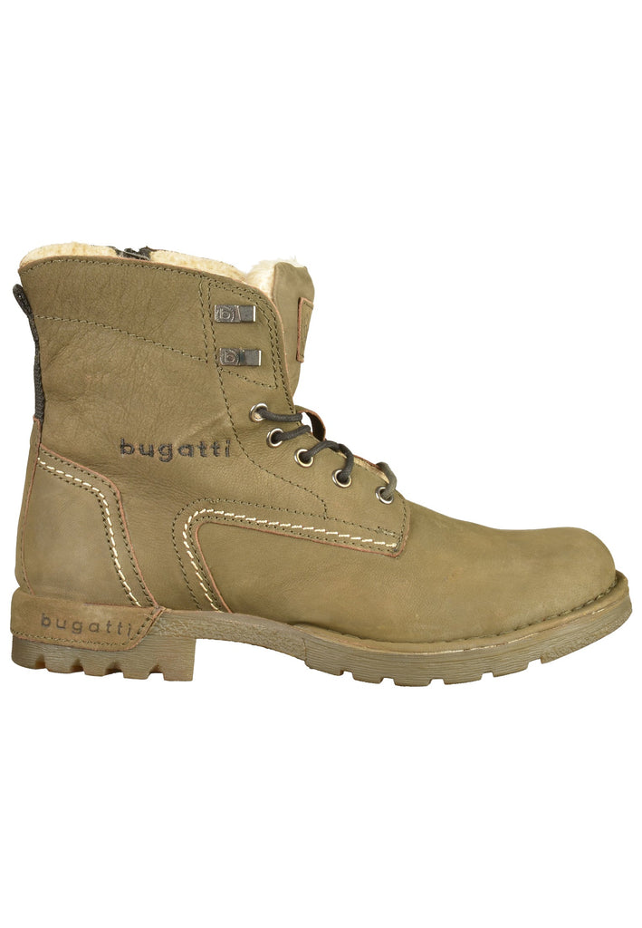 Bugatti Stiefelette Leder Oliv - surf4shoes
