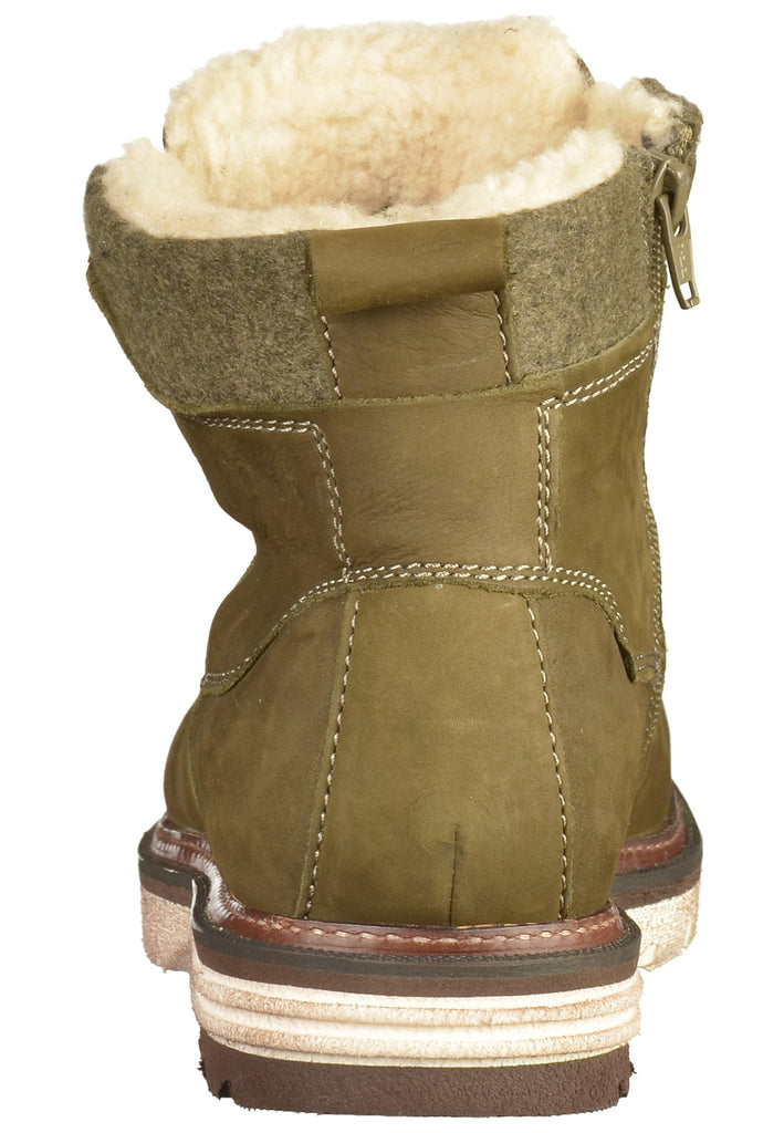 Bugatti Stiefelette Leder/Textil Dunkelgrün - surf4shoes