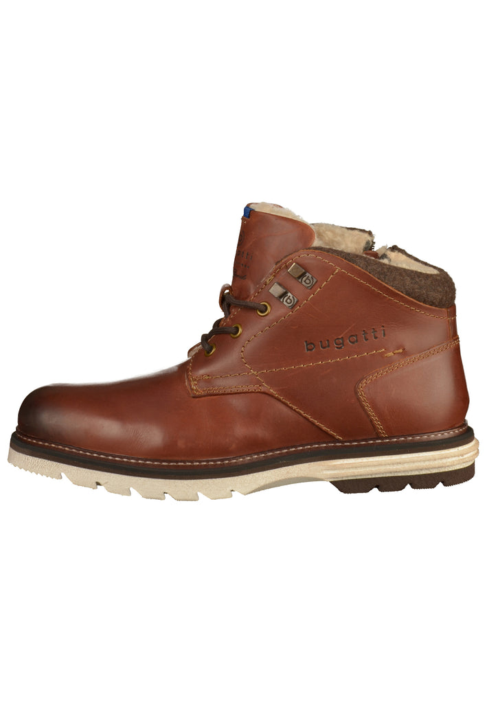 Bugatti Stiefelette Leder/Textil Braun - surf4shoes