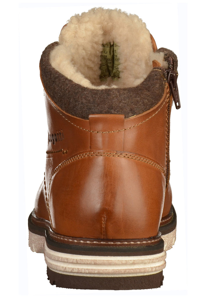 Bugatti Stiefelette Leder/Textil Cognac - surf4shoes