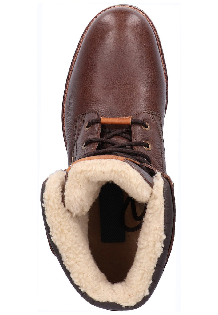 Bugatti Stiefelette Leder Dunkelbraun - surf4shoes