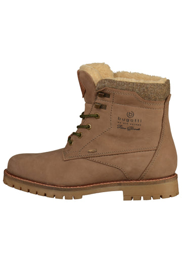 Bugatti Stiefelette Leder Taupe - surf4shoes