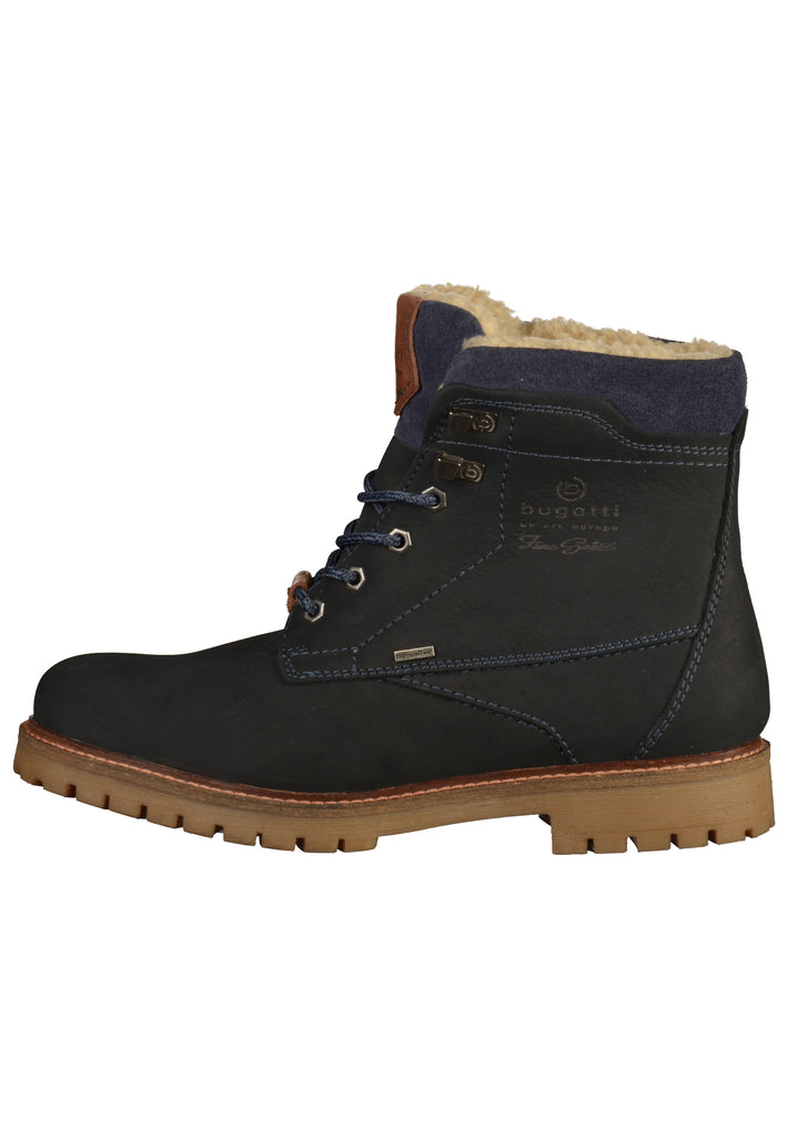Bugatti Stiefelette Leder Dunkelblau - surf4shoes