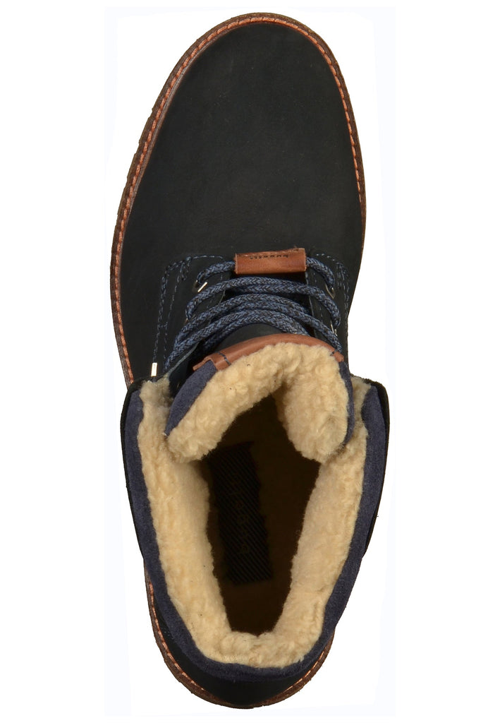 Bugatti Stiefelette Leder Dunkelblau - surf4shoes