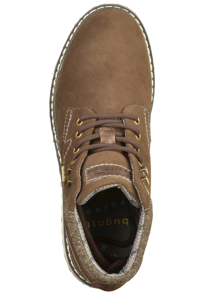 Bugatti Stiefelette Leder/Textil Dunkelbraun - surf4shoes