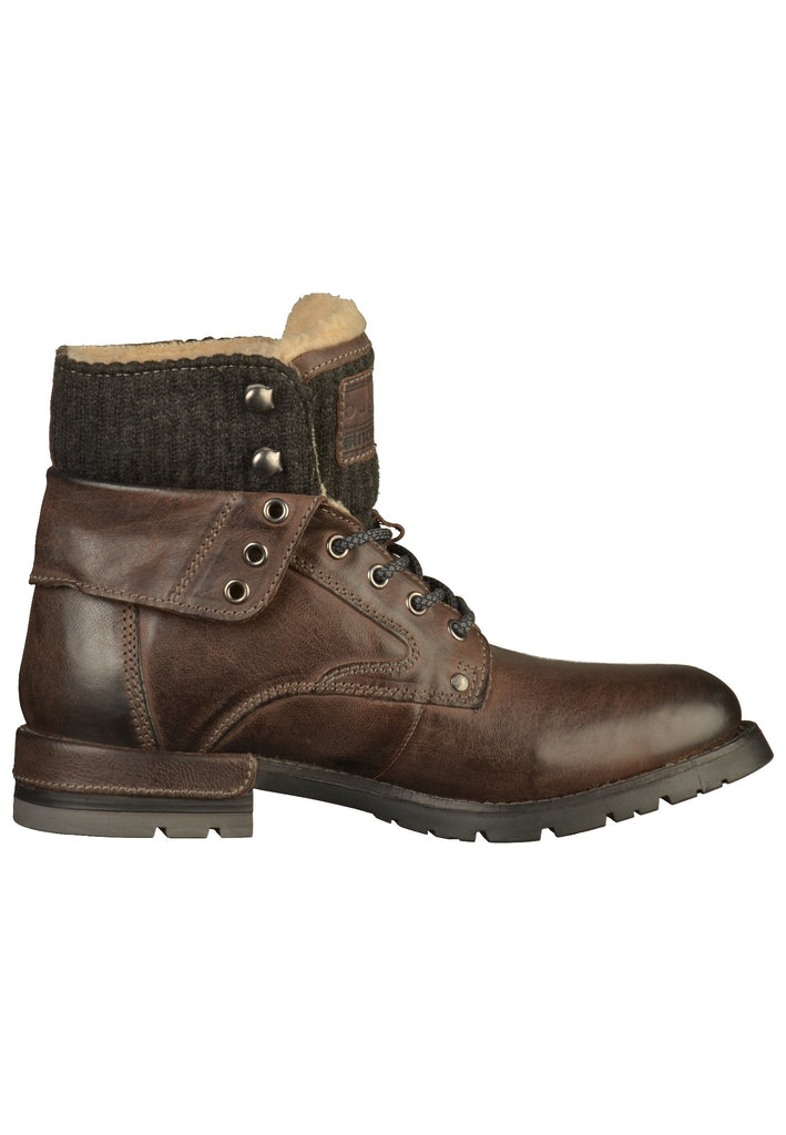 Bugatti Stiefelette Leder/Textil Dunkelgrau - surf4shoes