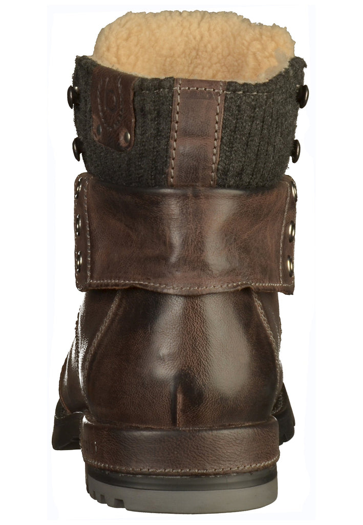 Bugatti Stiefelette Leder/Textil Dunkelgrau - surf4shoes