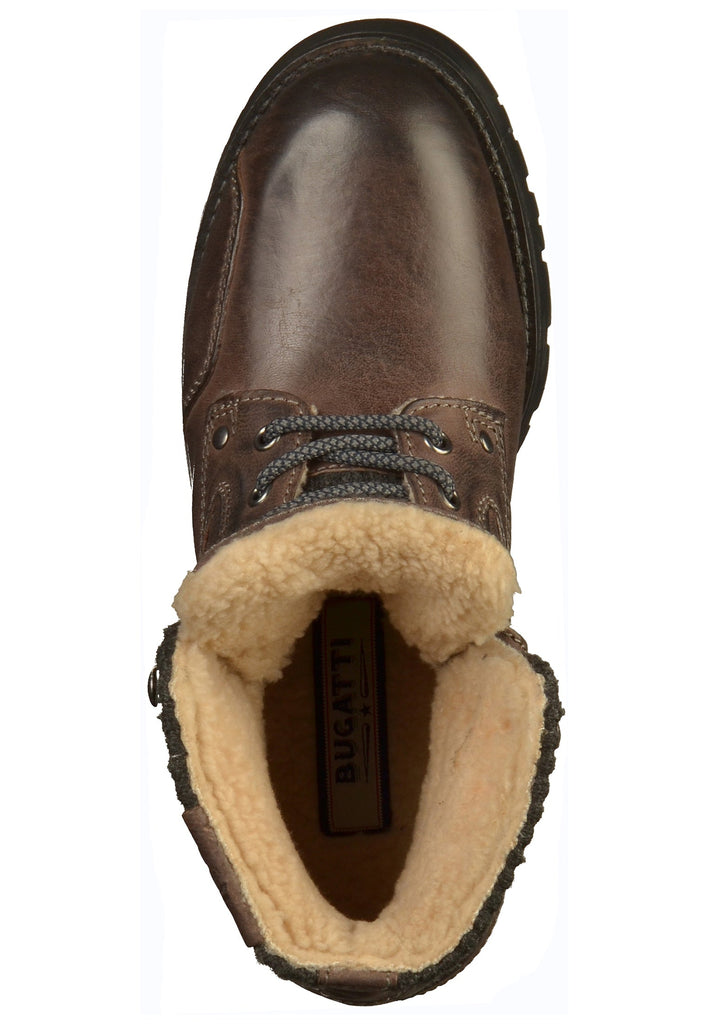 Bugatti Stiefelette Leder/Textil Dunkelgrau - surf4shoes