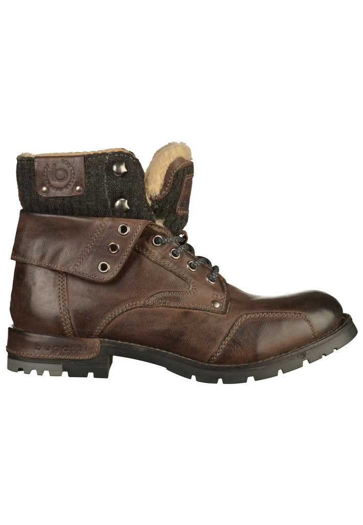 Bugatti Stiefelette Leder/Textil Dunkelgrau - surf4shoes