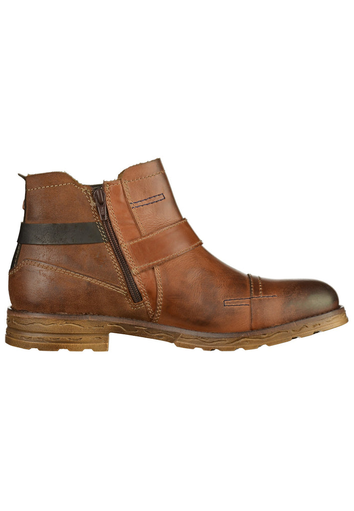 Bugatti Stiefelette Leder Cognac - surf4shoes