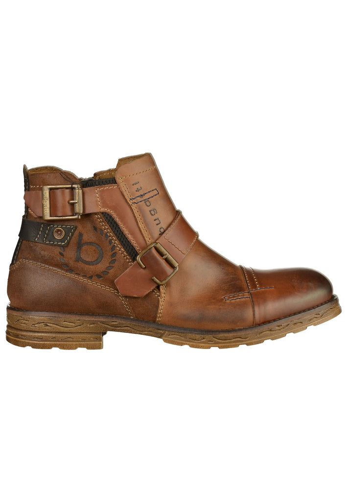 Bugatti Stiefelette Leder Cognac - surf4shoes