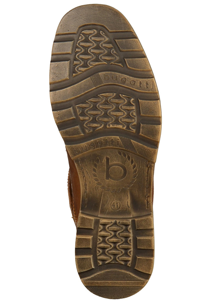 Bugatti Stiefelette Leder/Textil Cognac - surf4shoes