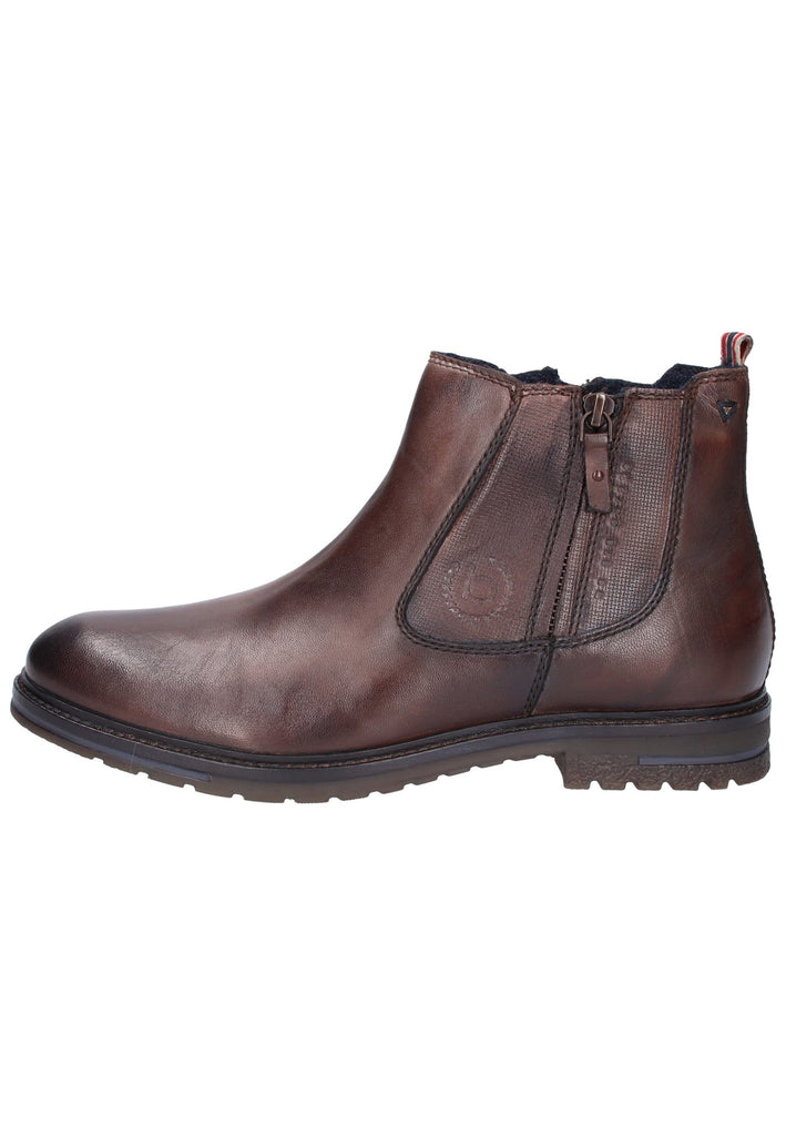Bugatti Stiefelette Leder Dunkelbraun - surf4shoes