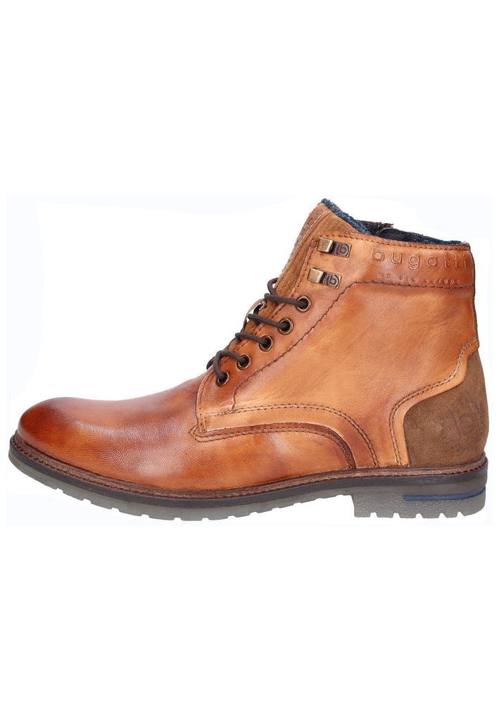 Bugatti Stiefelette Leder Cognac - surf4shoes