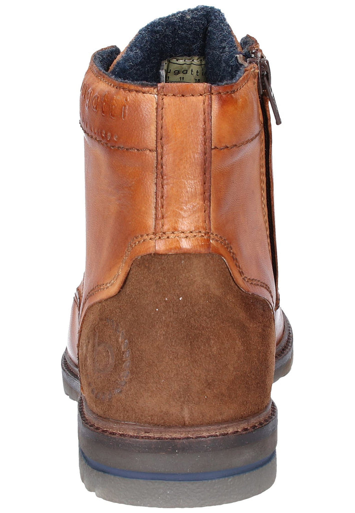 Bugatti Stiefelette Leder Cognac - surf4shoes