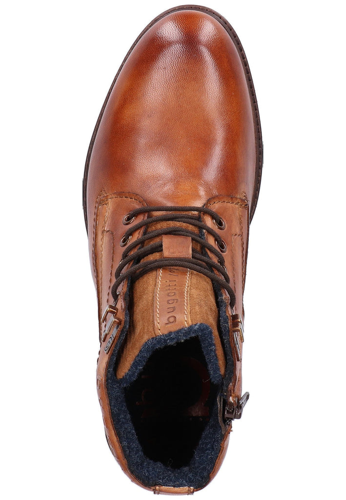Bugatti Stiefelette Leder Cognac - surf4shoes