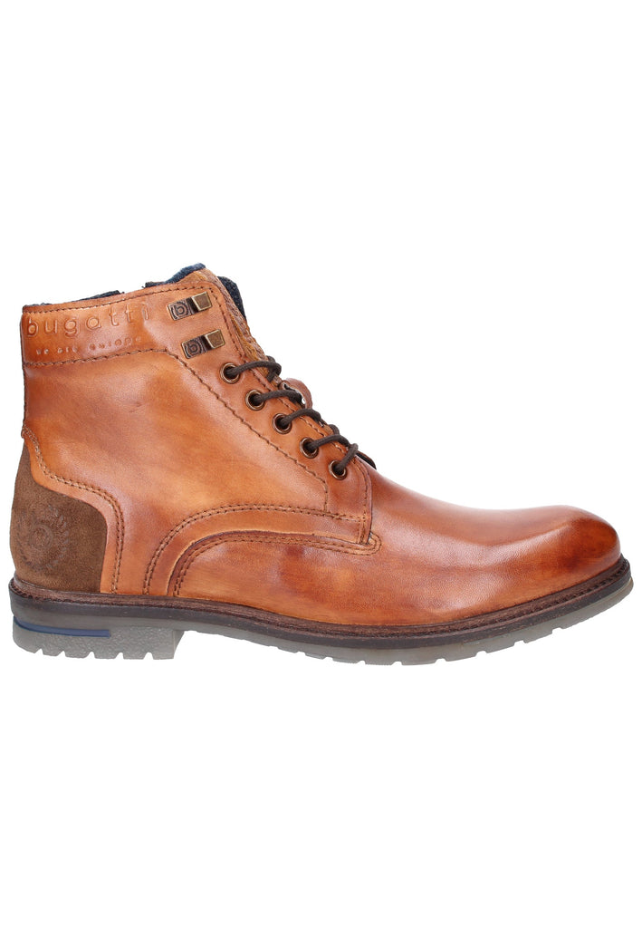 Bugatti Stiefelette Leder Cognac - surf4shoes