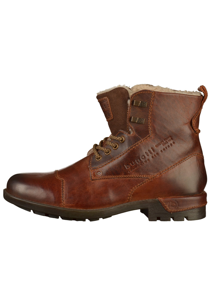 Bugatti Stiefelette Leder Braun - surf4shoes