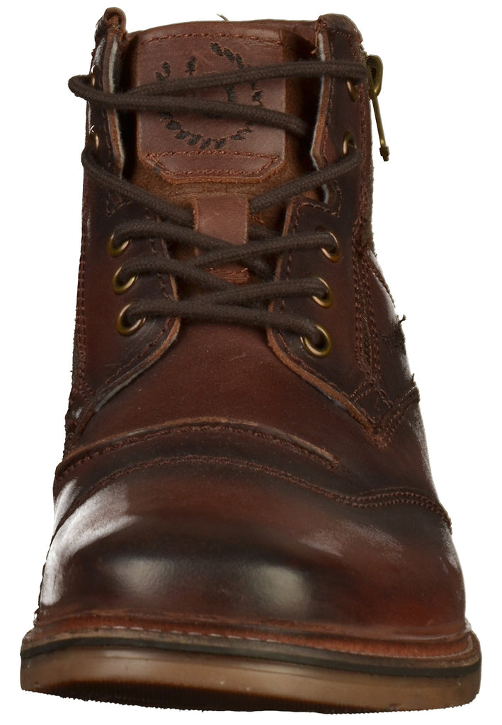 Bugatti Stiefelette Leder/Textil Braun - surf4shoes