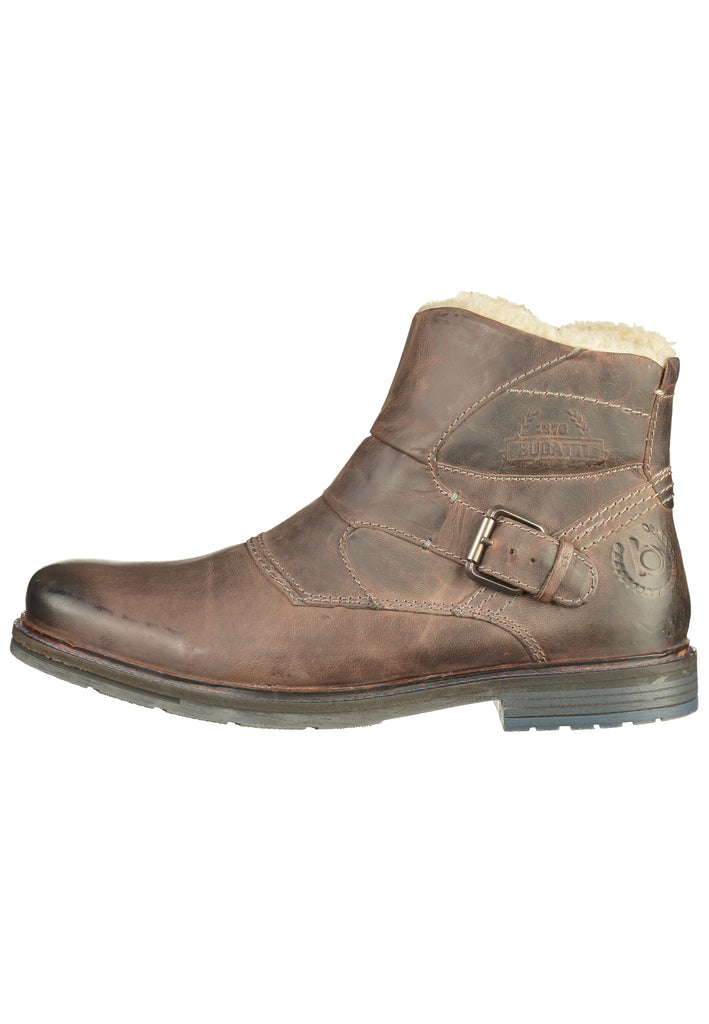 Bugatti Stiefelette Leder Dunkelgrau - surf4shoes