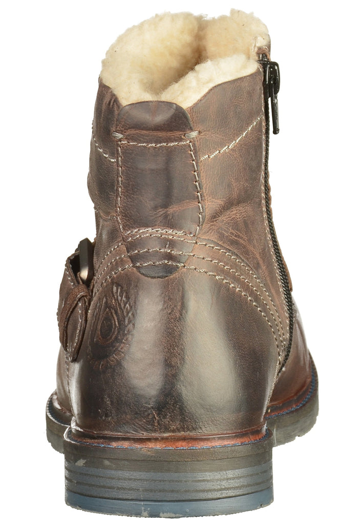 Bugatti Stiefelette Leder Dunkelgrau - surf4shoes