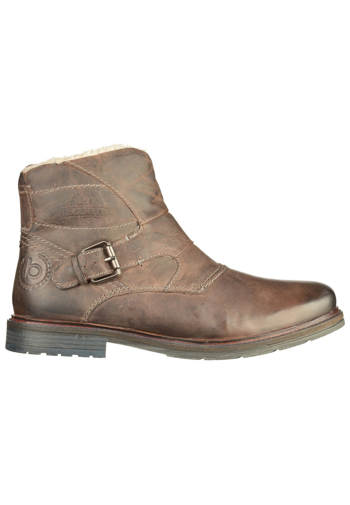 Bugatti Stiefelette Leder Dunkelgrau - surf4shoes