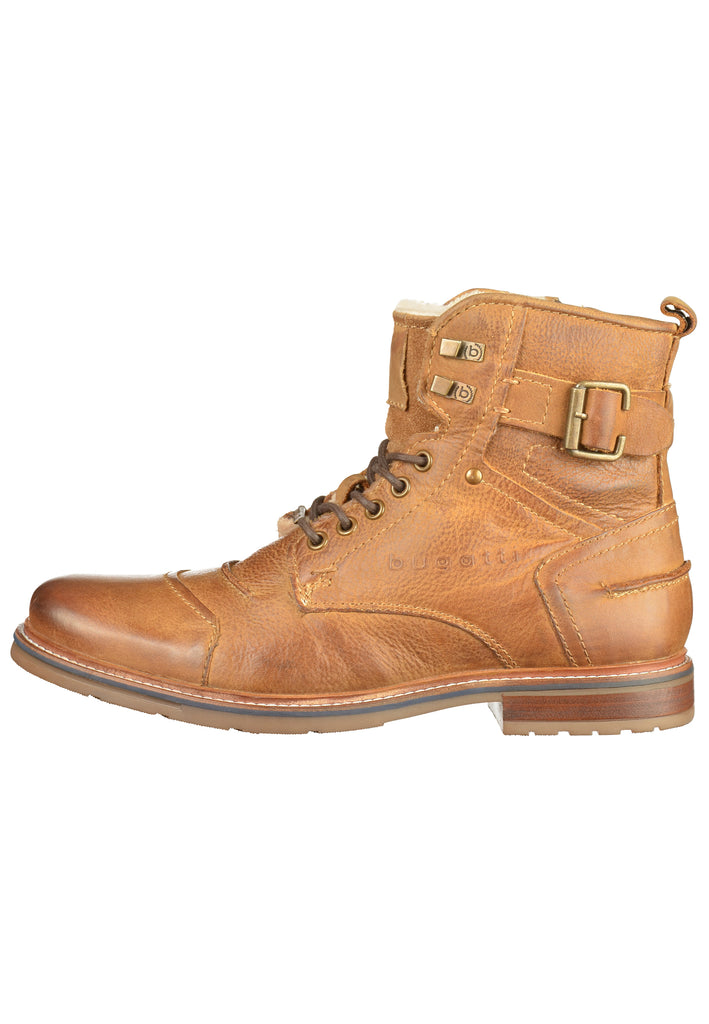 Bugatti Stiefelette Leder Cognac - surf4shoes