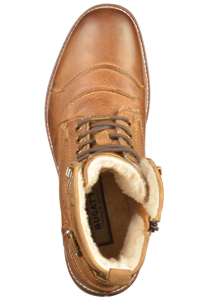Bugatti Stiefelette Leder Cognac - surf4shoes
