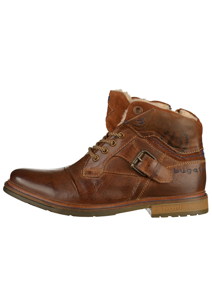 Bugatti Stiefelette Leder Dunkelbraun - surf4shoes