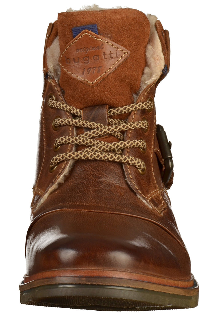 Bugatti Stiefelette Leder Dunkelbraun - surf4shoes