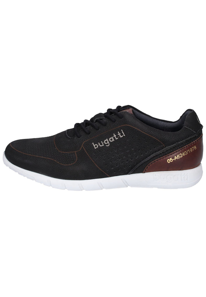Bugatti Sneaker Nubukleder Schwarz - surf4shoes