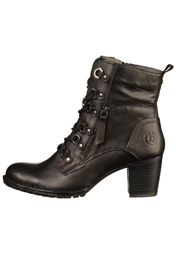 Bugatti Stiefelette Leder Schwarz - surf4shoes