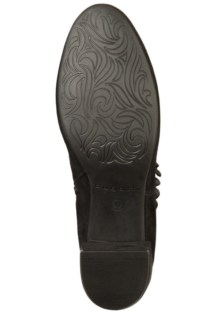 Bugatti Stiefelette Veloursleder Schwarz - surf4shoes