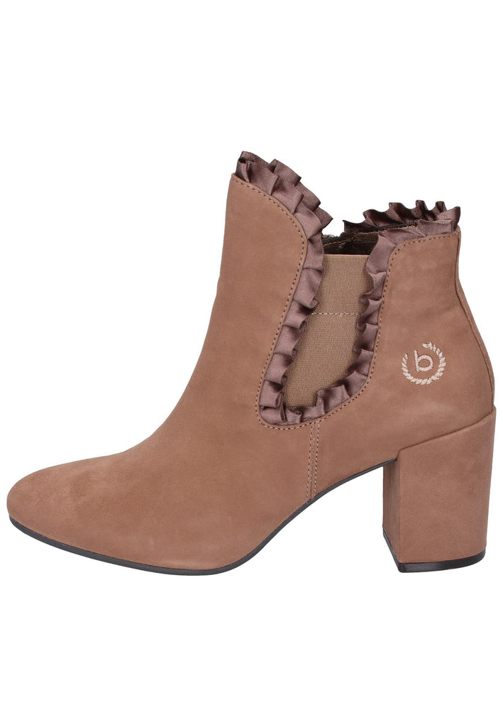 Bugatti Stiefelette Veloursleder Taupe - surf4shoes