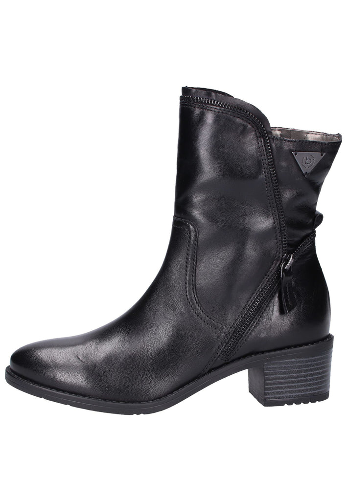 Bugatti Stiefelette Leder Schwarz - surf4shoes