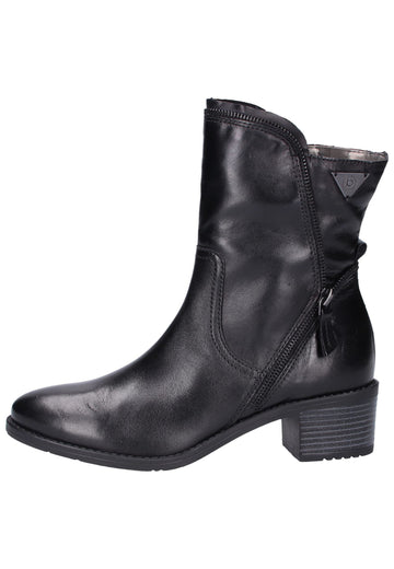 Bugatti Stiefelette Leder Schwarz - surf4shoes